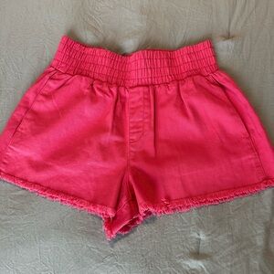Women's Pink High-Waisted Shorts